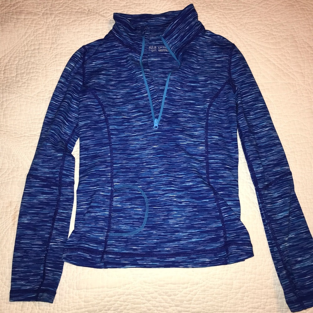 Zella Girl Size 7/8 1/2 Zip Up Pullover